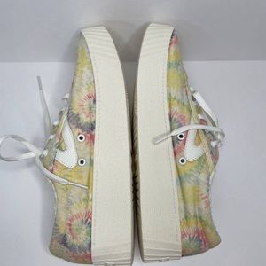 TRETORN Nylite 12 Bold Tie Dye Platform Sneakers Shoes Women's Size 9.5